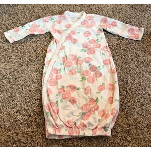 Cambria Baby Pink Floral Pattern Kimono Gown 0-6 Months